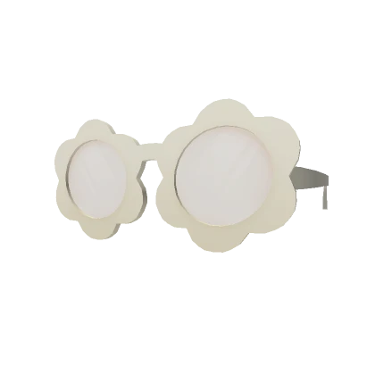 White Flower Sun Glasses