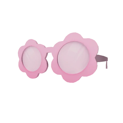 Pink Flower Sun Glasses