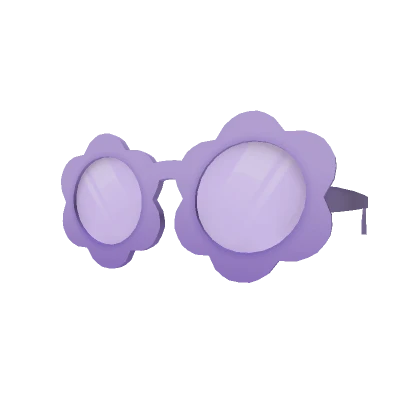 Purple Flower Sun Glasses