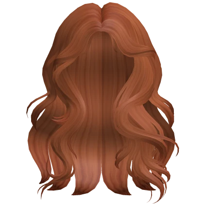 Super Fluffy Wavy Long Hairstyle in Ginger