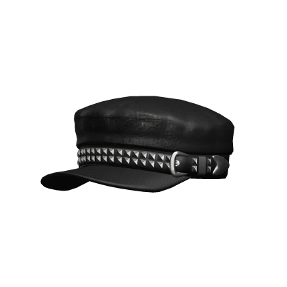 Studded Belt Beret Cap