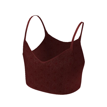 Red Cami Tank Top Crop