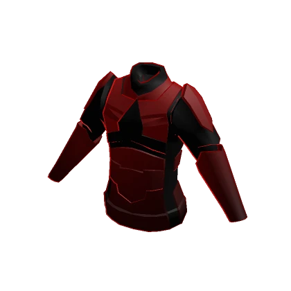 Red Void Armor Suit Jacket - Cartoony Outline