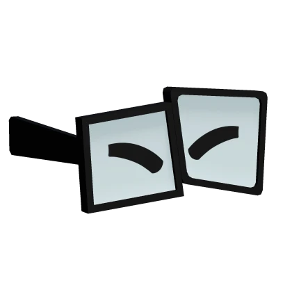 Squinting Whacky Square Glasses