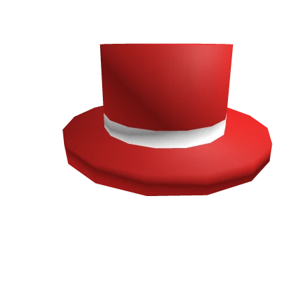 Red Top Hat with White Band