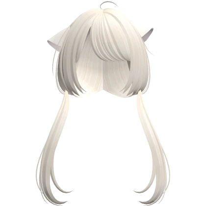 ♡ : kawaii kitty pigtails in blonde