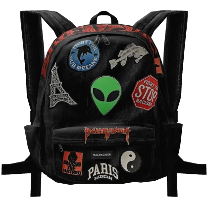 balenciaga souvenir patch explorer backpack