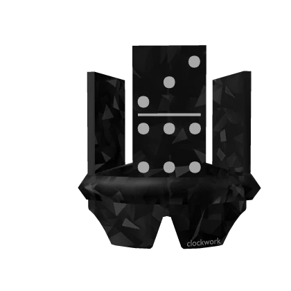 Black Sparkle Time Domino Crown + Clockwork Shades