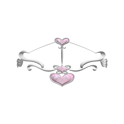 cupid arrow tiara (pink&silver)