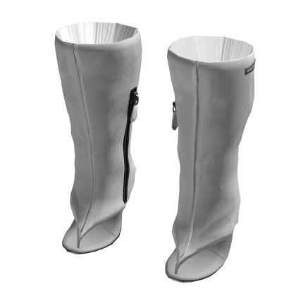 It-Girl Doll Sandal Boot Heels (White)