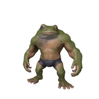 Realistic Buff Frog Monster 🐸