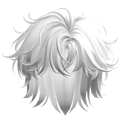 White Modern Mullet Hair