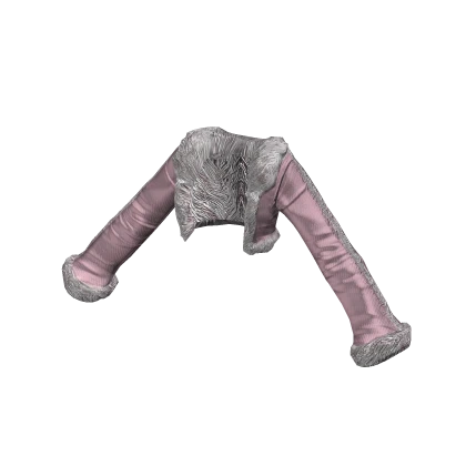 ʚ cropped fur coat pink