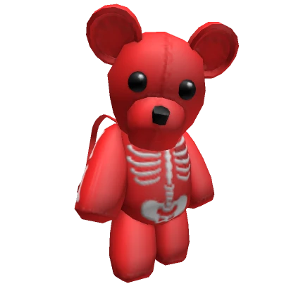 Y2K Red Skeleton Teddy Bear [3.0]