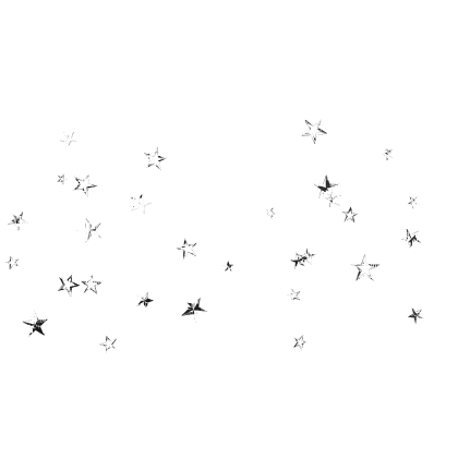 Monochrome Glitch Black White Blinking Stars