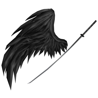 [PBR] Black Fallen Ghoul Wing & Katana
