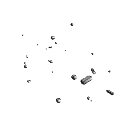 Grunge Silver Chrome Drops Aura