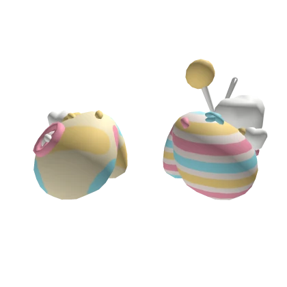 Pastel Polka Dot Puppy Ears