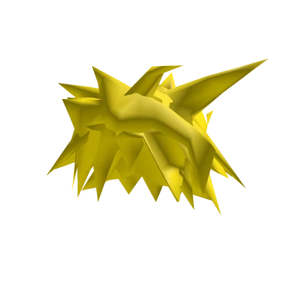 Yellow Spikey Hair