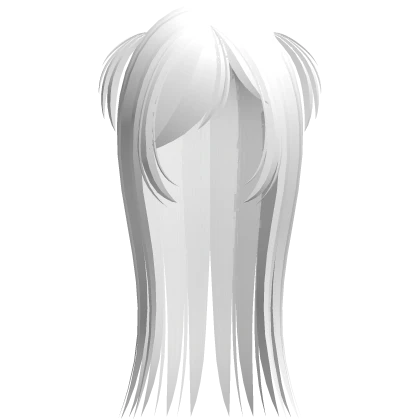 spiky wispy hair w side bangs white