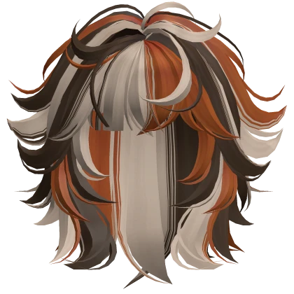 Spiky Flared Wolf Cut Hair (Calico Cat 2)