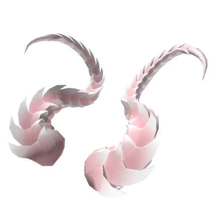 Pastel Pink Dragonborn Horns