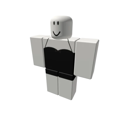 ๐ค Black Emo Classic Dress w/ Small Bowtie