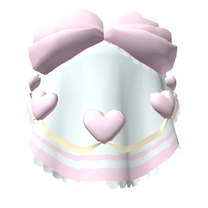 Frilly Princess Heart Dress in Pastel Pink
