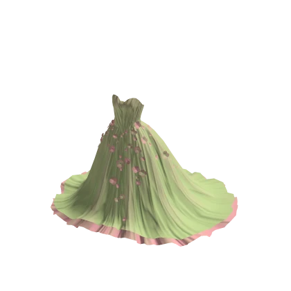 Green Spring Blossom Gown