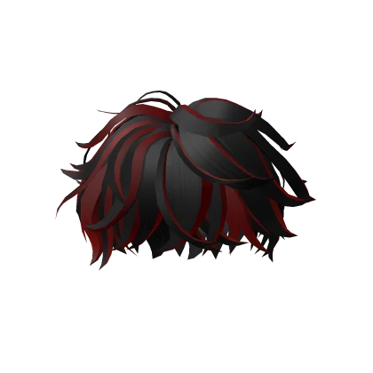 ♡ Cabelo Preto e Vermelho de menino