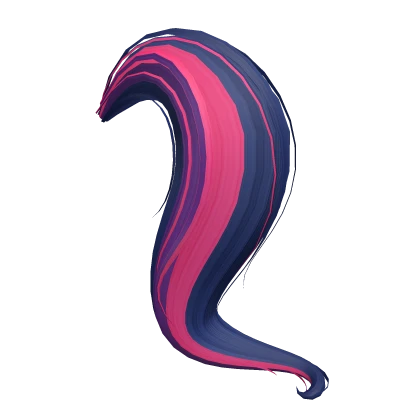 Cute Long Twilight Blue Pony Tail