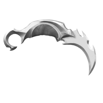 Holdable Karambit - Ghostwalker White Silver