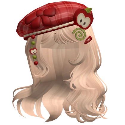 ♡ Igari Apple Girl w/ Charmed Beret (Blonde)