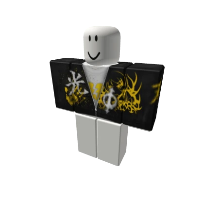 black & yellow vamp death zip ups