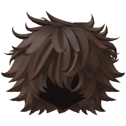 Brown Crazy Messy Emo Hair