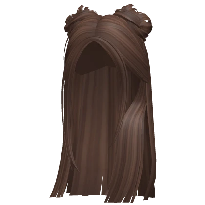Long Messy Double Buns (Brown)