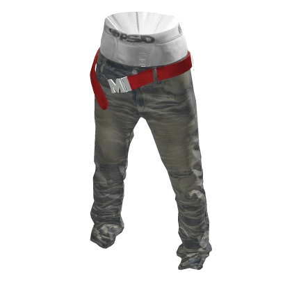 Jeans w/ MCM Belt