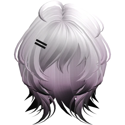 🤍 messy n short layered wolfcut purple black