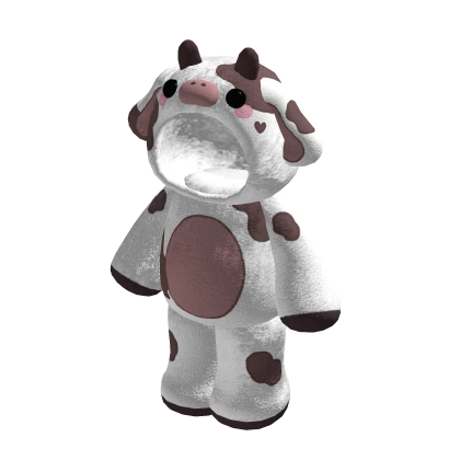 Baby Cow Onesie White/Brown