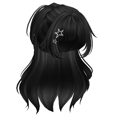 Super Fluffy Layered Anime Ponytail (Black V1)