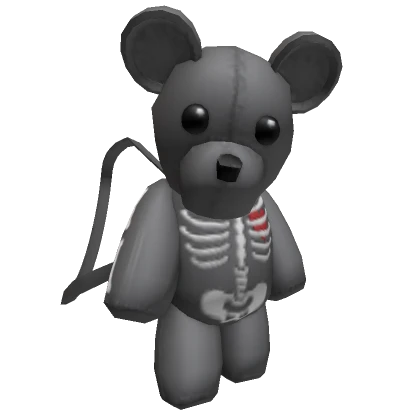 Y2K Gray Skeleton Teddy Bear [1.0]