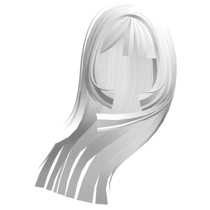 ♰ wavy windy hair in white ♰