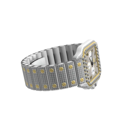 Iced Out Carteir Watch