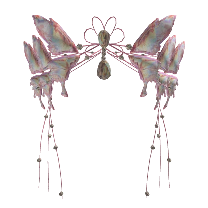 Pink Fairy Butterfly Goddess Tiara