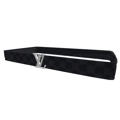 LV Black Vintage Designer Belt