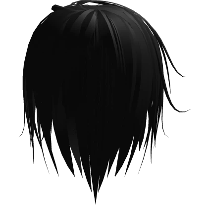 messy nettspend scene emo boy hair black