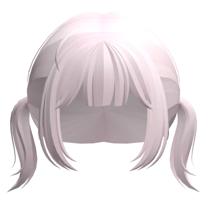 ♡ : kawaii black low pigtails