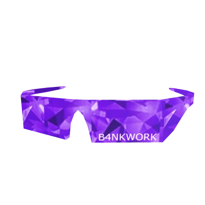Purple Neon Sparkle B4NKWORK Clockwork Shades