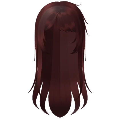 long wispy anime hair in red