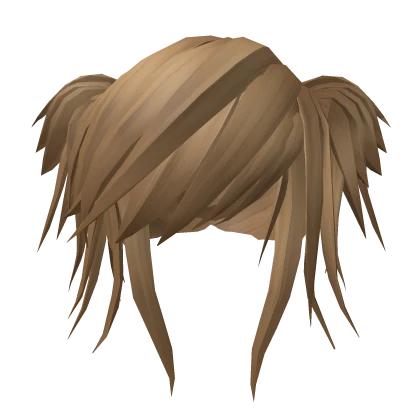 Messy Scene Tails in Dark Blonde